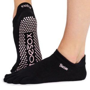 TAVI - Grip Full Toe Low Rise Barbie Black  Toe Sox NWT